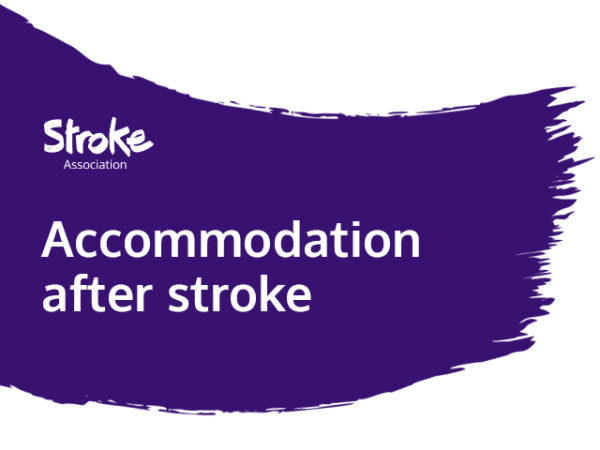 Text reads: accommodation after stroke