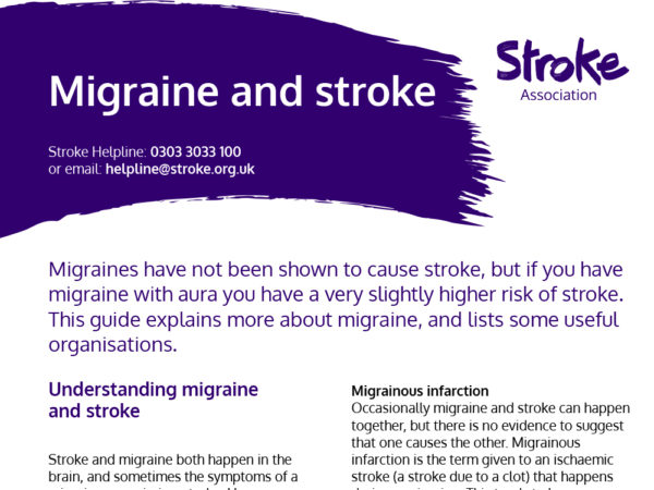 Migraine and stroke guide, cover image