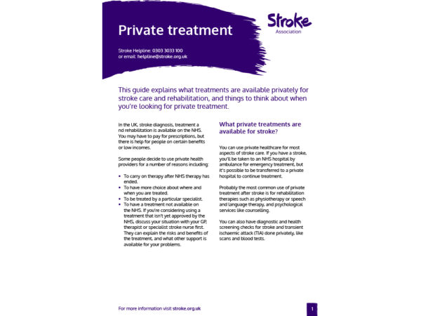 Private treatment guide, cover image