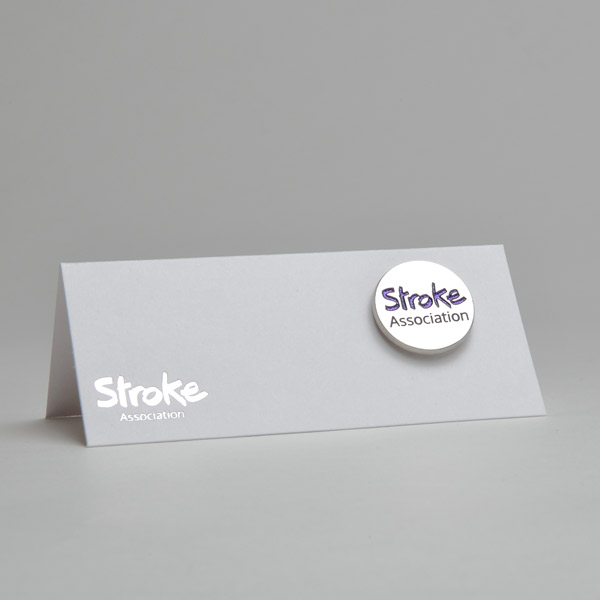 Image of Stroke Association logo pin badge