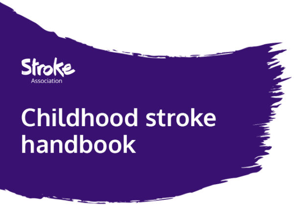 Tile reads: Childhood stroke handbook