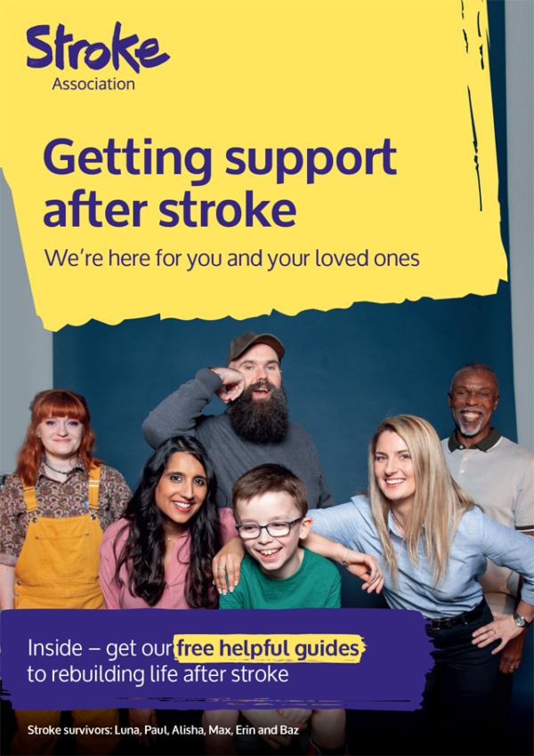 Preview of the A5 leaflet, Getting support after stroke.