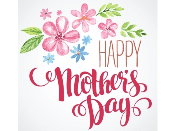 eCard with flowers and text that reads "Happy Mother's Day"