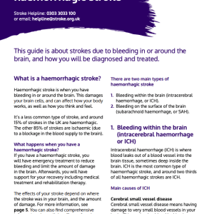 Haemorrhagic stroke - Bleeding in the brain