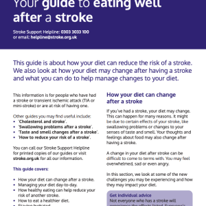 Your guide to eating well after a stroke