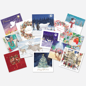 Photo of a selection of Christmas cards