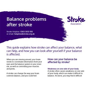 Balance problems after stroke