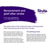 Bereavement and grief after stroke