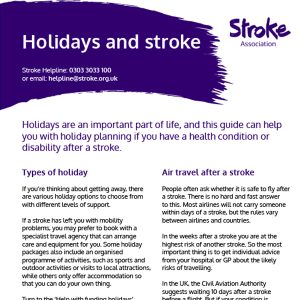 Holidays and stroke