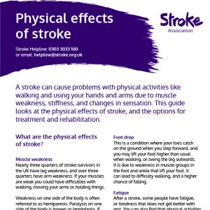 Physical effects of stroke