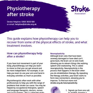 Physiotherapy after stroke