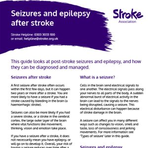 Seizures and epilepsy after stroke