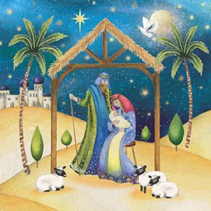 Mary Sings A Lullaby Christmas card pack