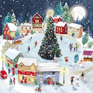 The Ice Rink Christmas card pack