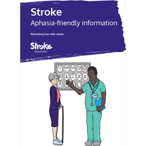 Cover of Aphasia Friendly Information book about Stroke