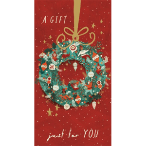 Christmas wreath – money wallet