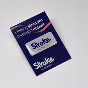 Stroke Association supporter pin badge